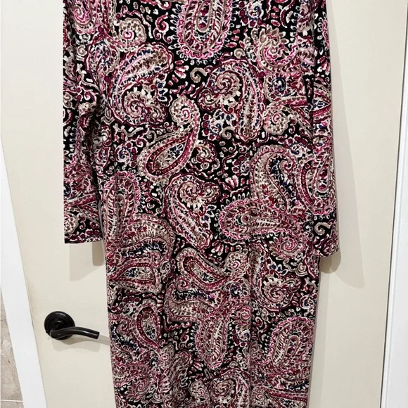 J Jill Paisley 3/4” Sleeve dress - Picture 6 of 6